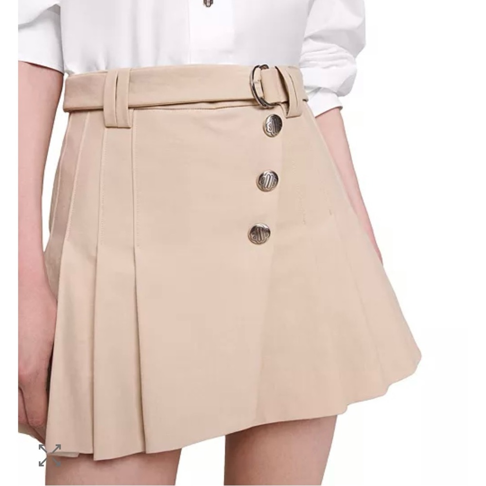 Maje Jumita Pleated Mini Skirt